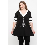 A25-208LN-42 Μπλούζα με Στάμπα