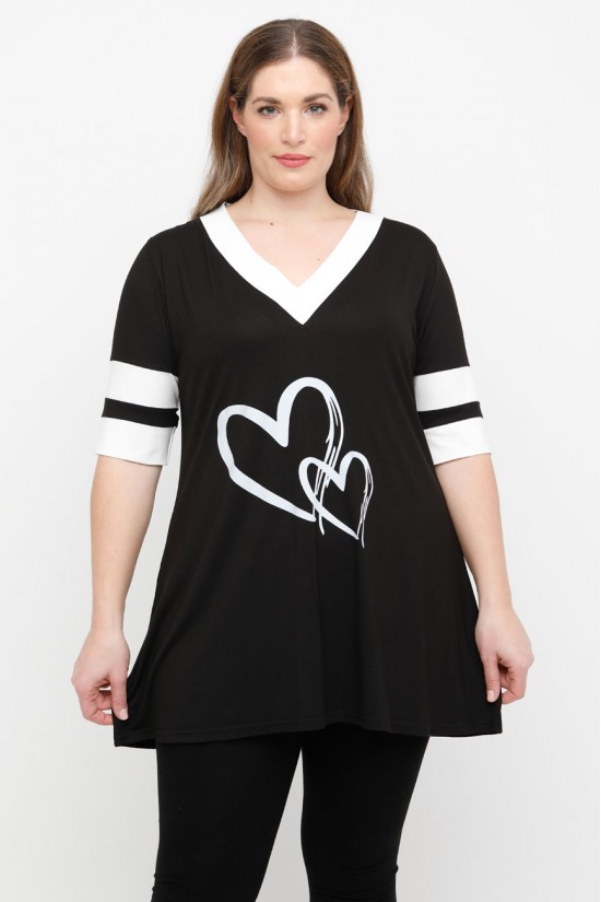 A25-208LN-43 Μπλούζα με Στάμπα