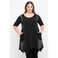 A25-2163 Μπλουζοφόρεμα με Λούρεξ