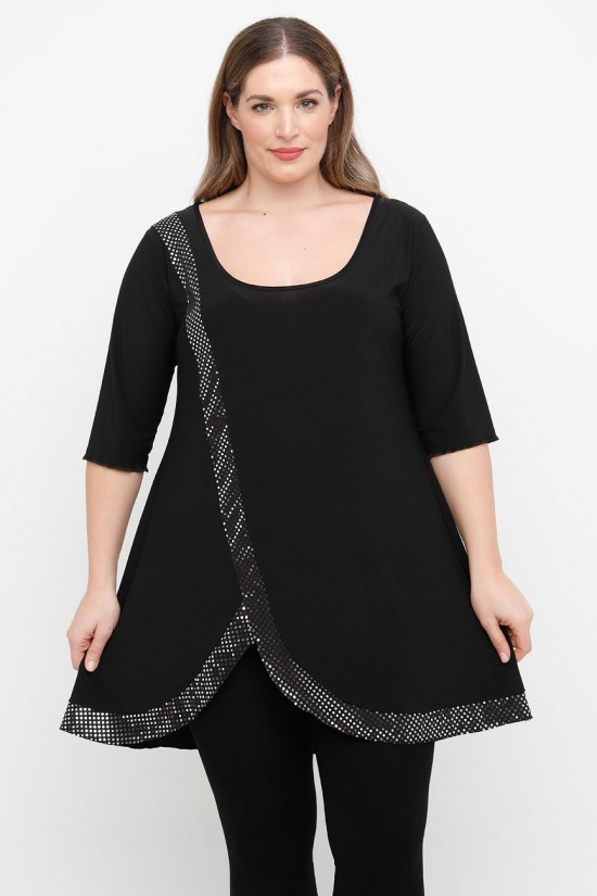 A25-2197 Μπλουζοφόρεμα με Λούρεξ - Ασημί A25-2197 Μπλουζοφόρεμα με Λούρεξ - Ασημί