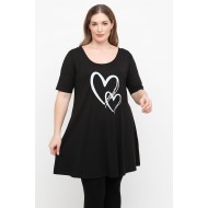 A25-276-43 Μπλουζοφόρεμα με Στάμπα