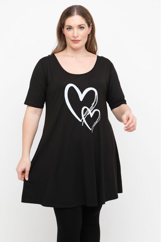 A25-276-43 Μπλουζοφόρεμα με Στάμπα A25-276-43 Μπλουζοφόρεμα με Στάμπα