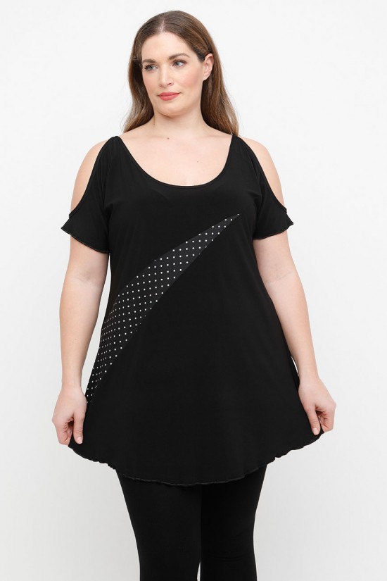 A25-486 Μπλούζα με Πουά A25-486 Μπλούζα με Πουά