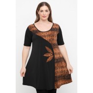 A25-9576KF Μπλουζοφόρεμα με Εμπριμέ