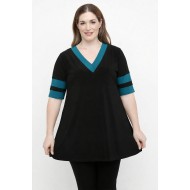 A26-108LN Μπλούζα Εβαζέ - Πετρόλ