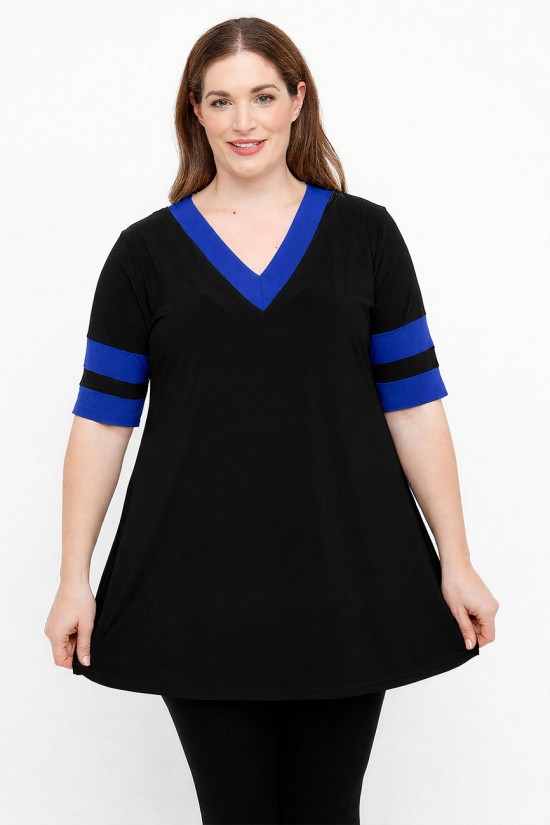 A26-108LN Μπλούζα Εβαζέ - Μπλε Ρουά