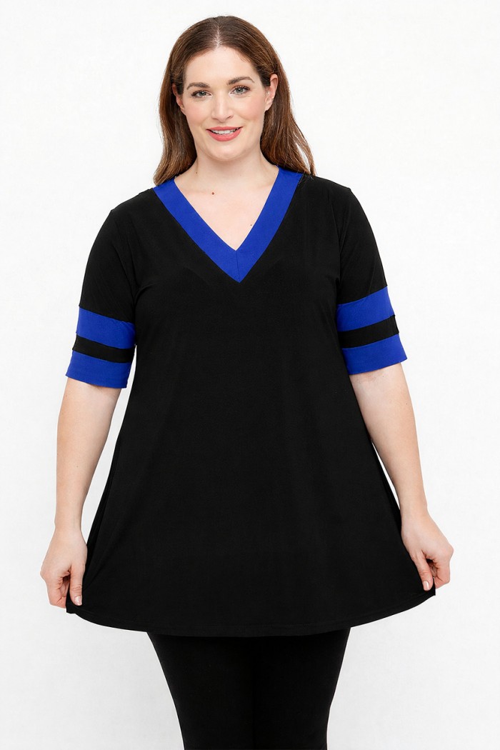 A26-108LN Μπλούζα Εβαζέ - Μπλε Ρουά