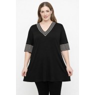 A26-108LR Μπλούζα Εβαζέ - Μαύρο