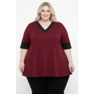 A26-108LV Μπλούζα Εβαζέ - Μπορντώ
