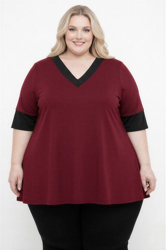 A26-108LV Μπλούζα Εβαζέ - Μπορντώ