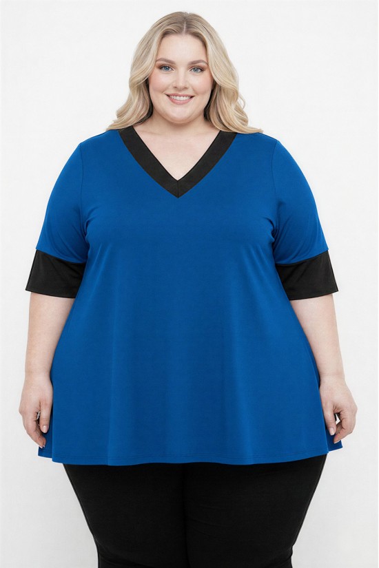 A26-108LV Μπλούζα Εβαζέ - Μπλε Ρουά