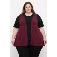 A26-116 Μπλούζα Εβαζέ - Μπορντώ