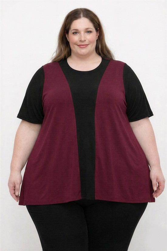 A26-116 Μπλούζα Εβαζέ - Μπορντώ