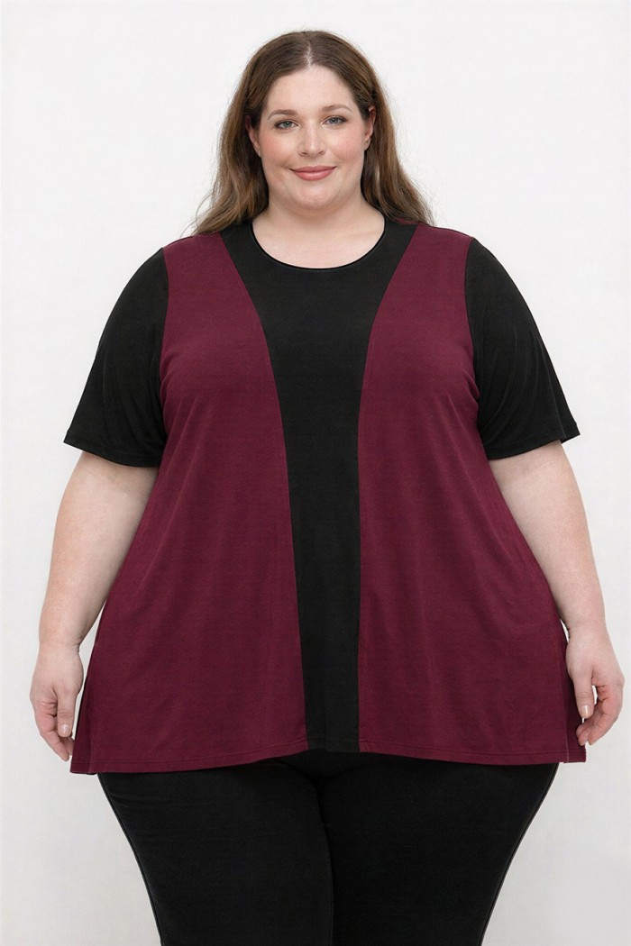 A26-116 Μπλούζα Εβαζέ - Μπορντώ