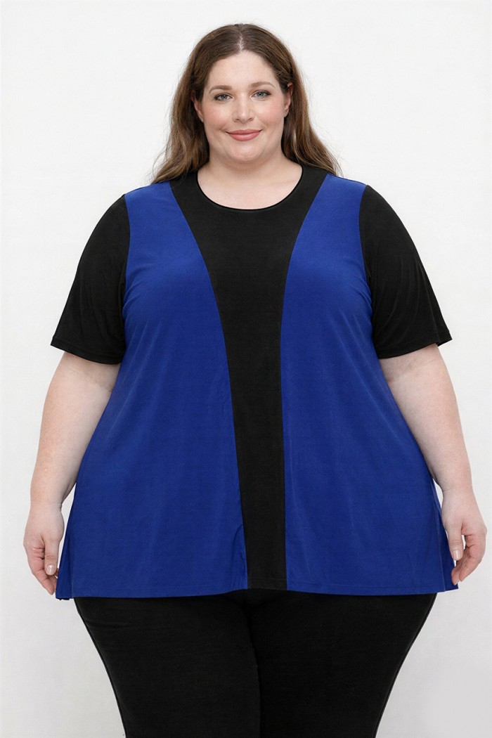 A26-116 Μπλούζα Εβαζέ - Μπλε Ρουά