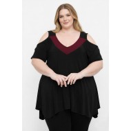 A26-123A Μπλούζα άλφα κομποζέ - Μπορντώ