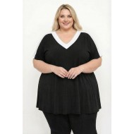 A26-149 Μπλούζα Εβαζέ - Λευκό