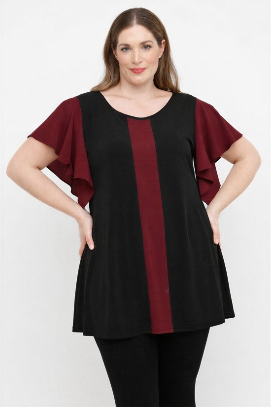 A26-184 Μπλούζα Εβαζέ - Μπορντώ
