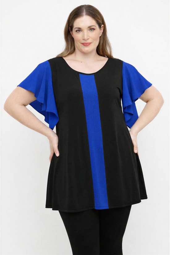 A26-184 Μπλούζα Εβαζέ - Μπλε ρουά