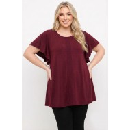 A26-184M Μπλούζα Εβαζέ - Μπορντώ