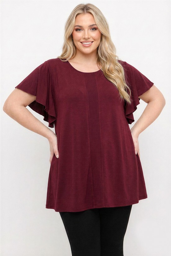 A26-184M Μπλούζα Εβαζέ - Μπορντώ