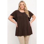 A26-184M Μπλούζα Εβαζέ - Καφέ