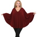 B20-112 Jersey Umbrella Blouse - Bordeaux B20-112 Jersey Umbrella Blouse - Bordeaux