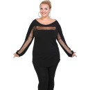 B20-125T Raglan Jersey Blouse with tulle B20-125T Raglan Jersey Blouse with tulle