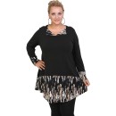 B20-5620 Knitted Blousedress with animal print B20-5620 Knitted Blousedress with animal print