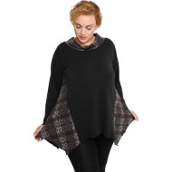 B19-1265 Πλεκτή μπλούζα κομποζέ