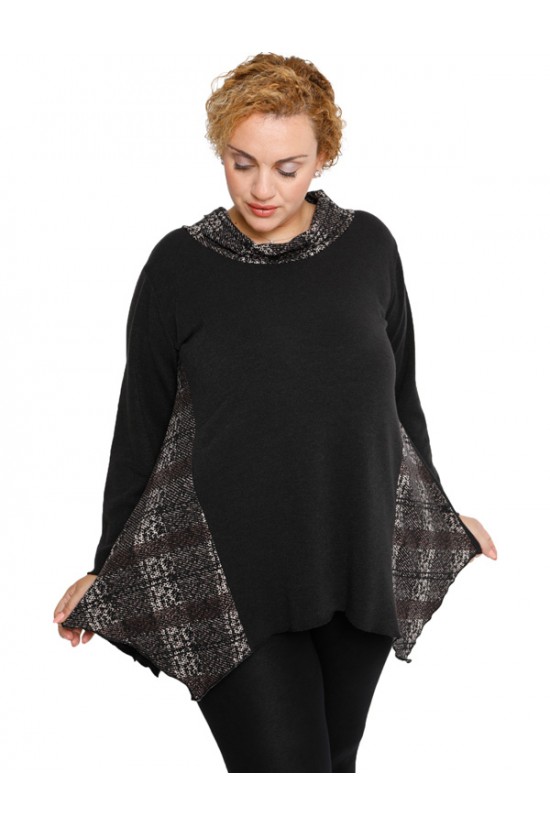 B19-1265 Πλεκτή μπλούζα κομποζέ