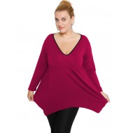 B19-228V Μπλούζα άλφα - Φούξια
