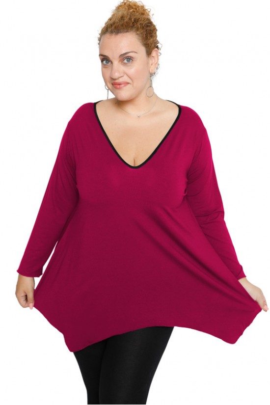 B19-228V Μπλούζα άλφα - Φούξια