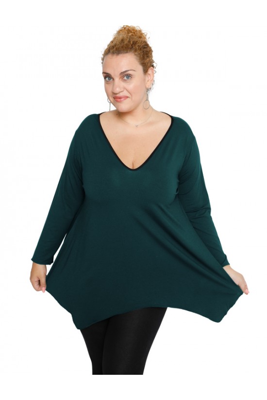 B19-228V Μπλούζα άλφα - Πετρόλ B19-228V Μπλούζα άλφα - Πετρόλ