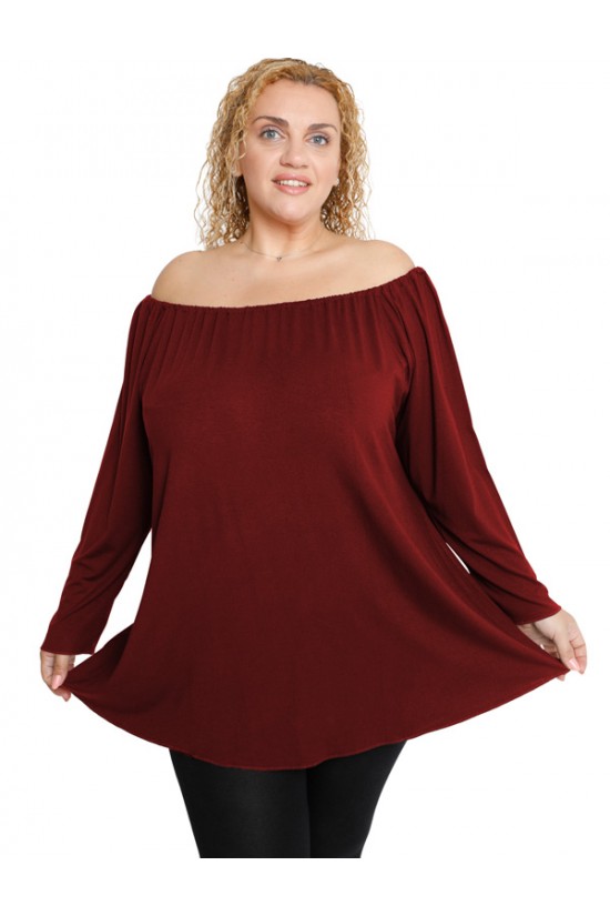 B19-245 Μπλούζα άλφα - Μπορντώ B19-245 Μπλούζα άλφα - Μπορντώ