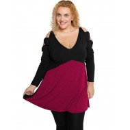 B19-281B Μπλούζα εβαζέ - Φούξια