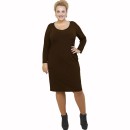 B21-100V Classic dress - Brown B21-100V Classic dress - Brown