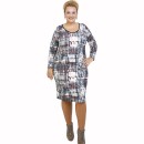 B21-1000V Classic dress with pattern B21-1000V Classic dress with pattern