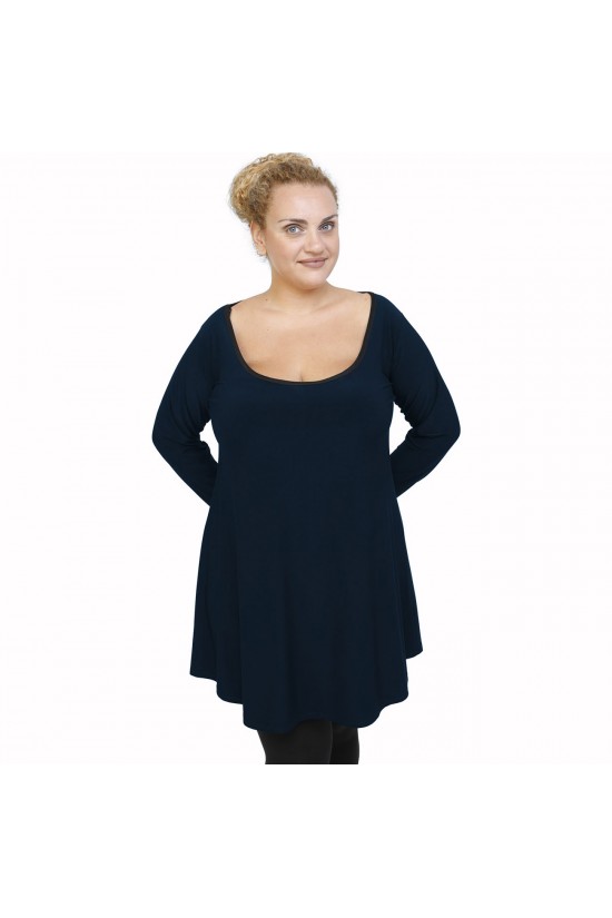 B21-176 Μπλουζοφόρεμα - Μπλε Μαρέν B21-176 Μπλουζοφόρεμα - Μπλε Μαρέν