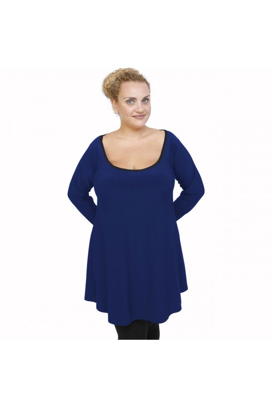 B21-176 Μπλουζοφόρεμα - Μπλε Ρουά