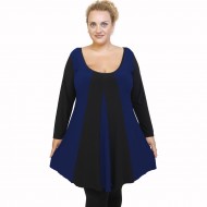 B21-176K Μπλουζοφόρεμα κομποζέ - Μπλε Ρουά