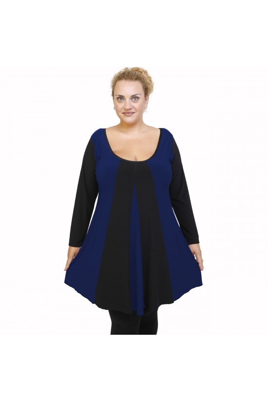 B21-176K Μπλουζοφόρεμα κομποζέ - Μπλε Ρουά