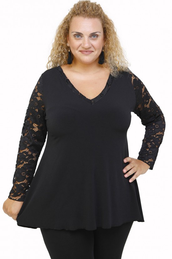 B21-189D Μπλούζα εβαζέ κομποζέ