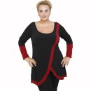 B21-197 Blousedress with pattern - Bordeaux B21-197 Blousedress with pattern - Bordeaux