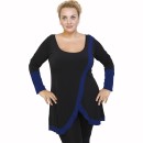 B21-197 Blousedress with pattern - Royal Blue B21-197 Blousedress with pattern - Royal Blue