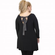 B21-2395 Μπλούζα εβαζέ κομποζέ