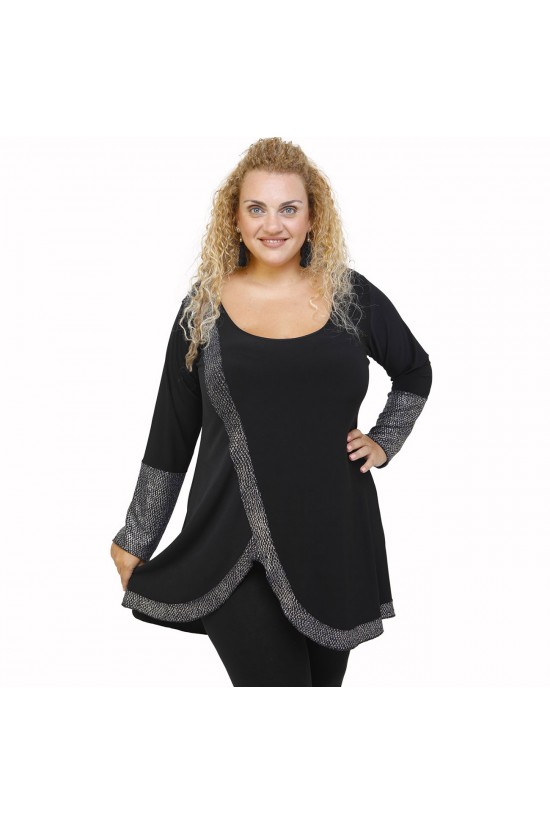 B21-2397 Μπλουζοφόρεμα κομποζέ