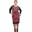 B21-2800U Classic dress - Bordeaux B21-2800U Classic dress - Bordeaux