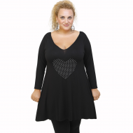 B21-495 Μπλούζα εβαζέ κομποζέ