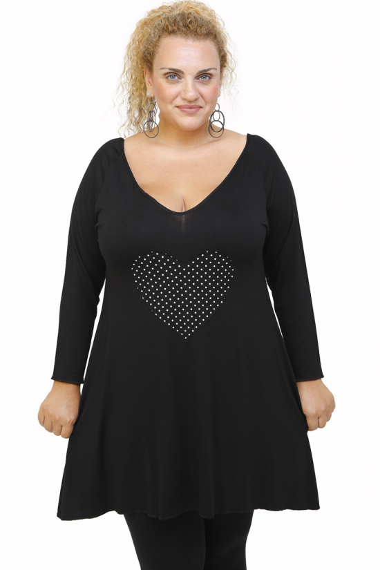 B21-495 Μπλούζα εβαζέ κομποζέ